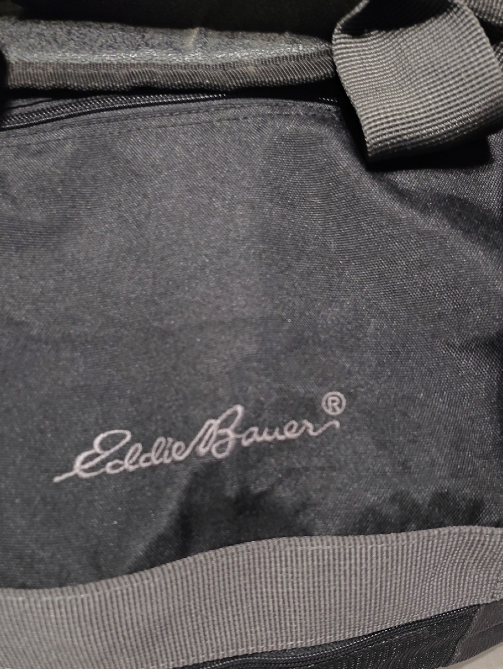Eddie Bauer Black Logo Front-Panel Backpack